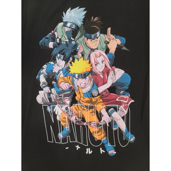 Vintage Naruto 2002 Anime Graphic Tee Black Medium - Picture 2 of 5